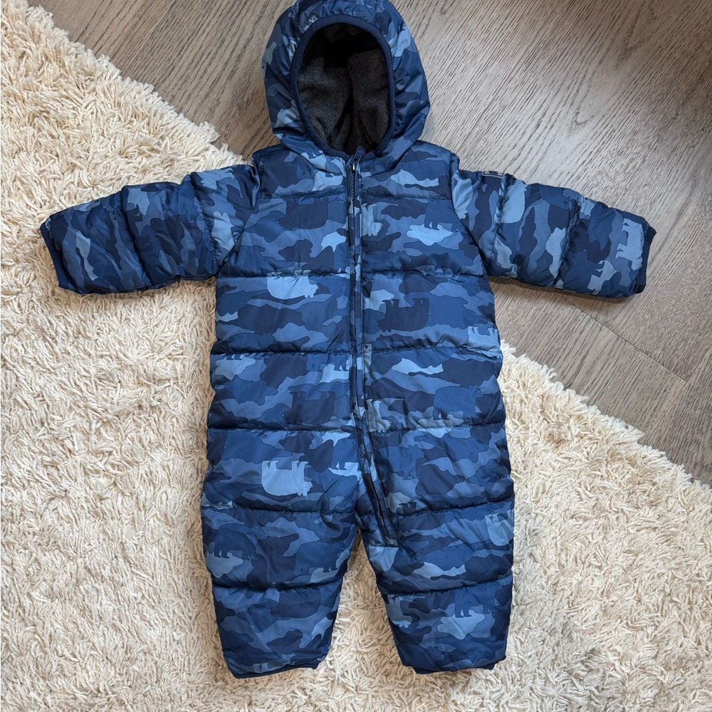 BabyGAP Puffer Camo Baby Snowsuit